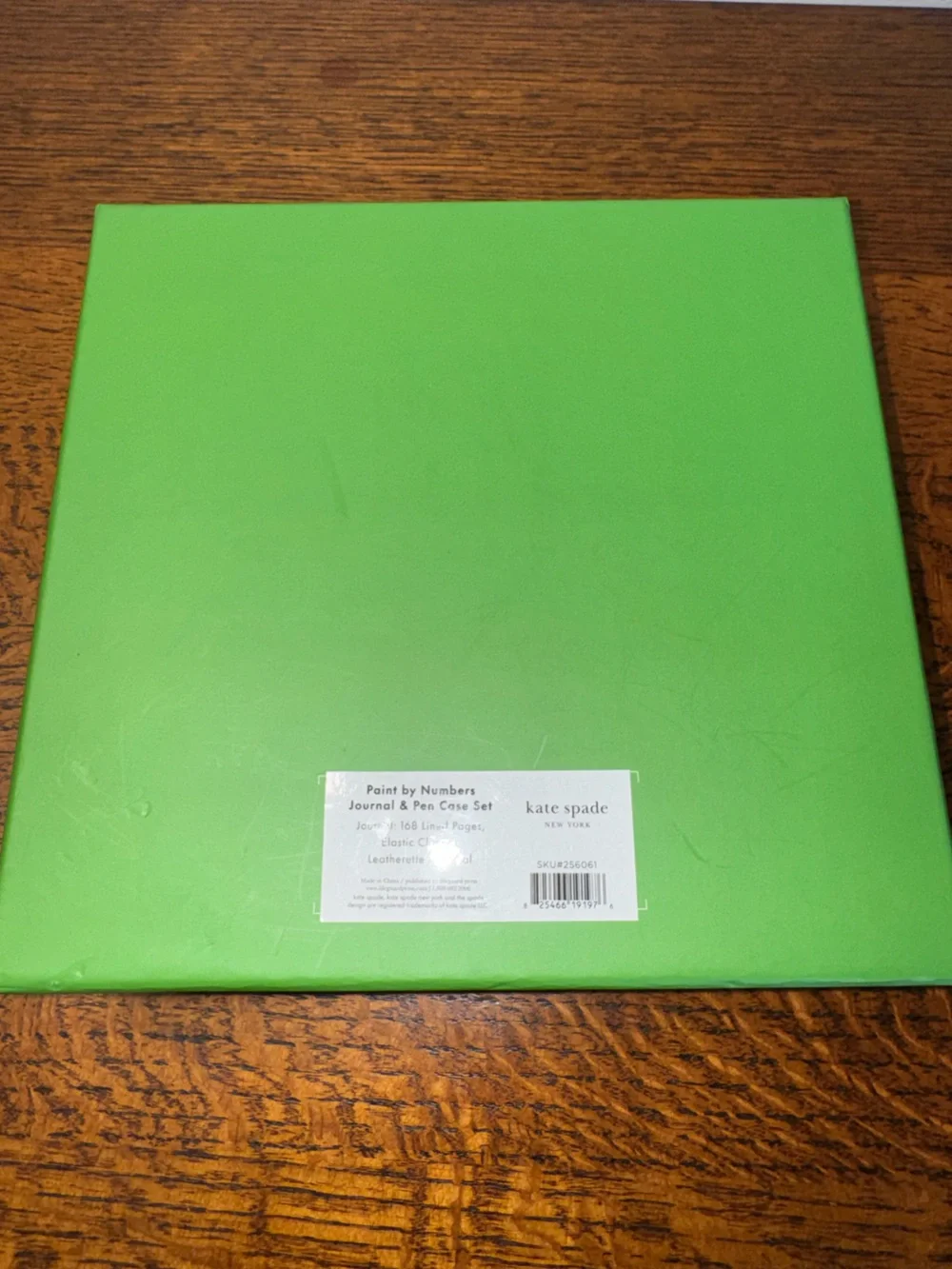 NIB Kate Spade Paint By  Numbers Journal & Pen Case Set